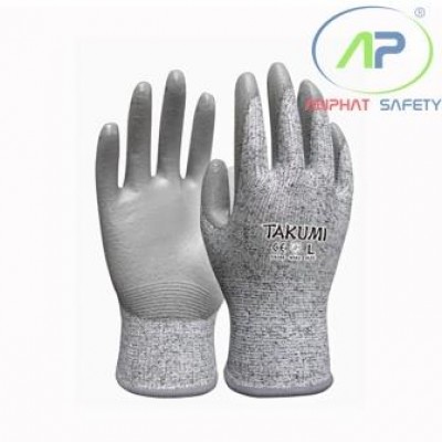 Găng tay chống cắt phủ PU Takumi P775